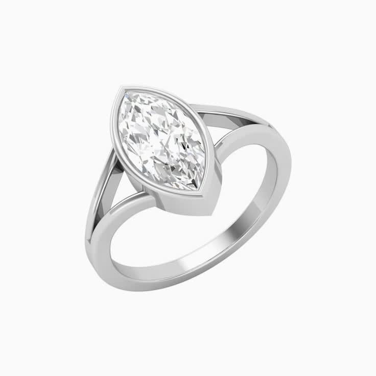 Marquise on a Split Band