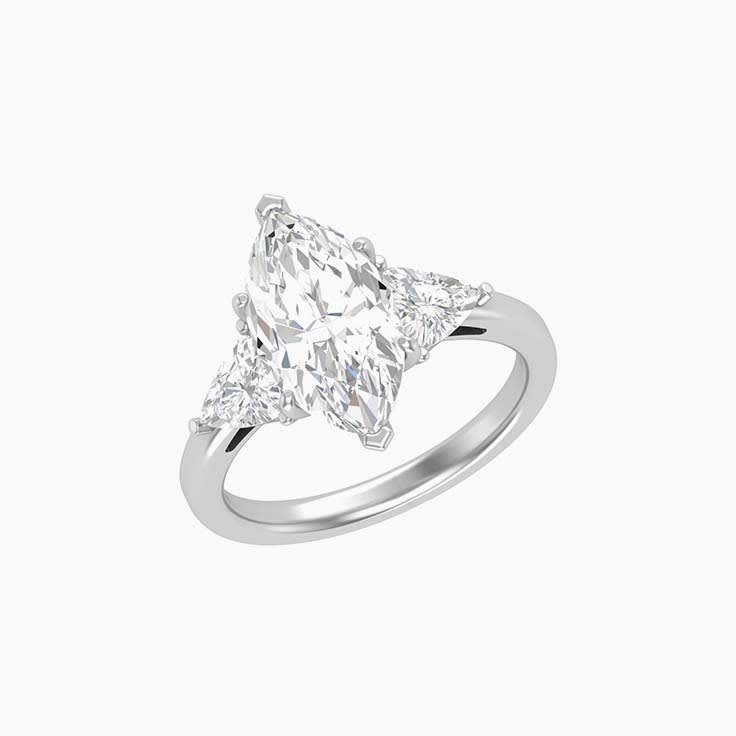 Marquise engagement ring