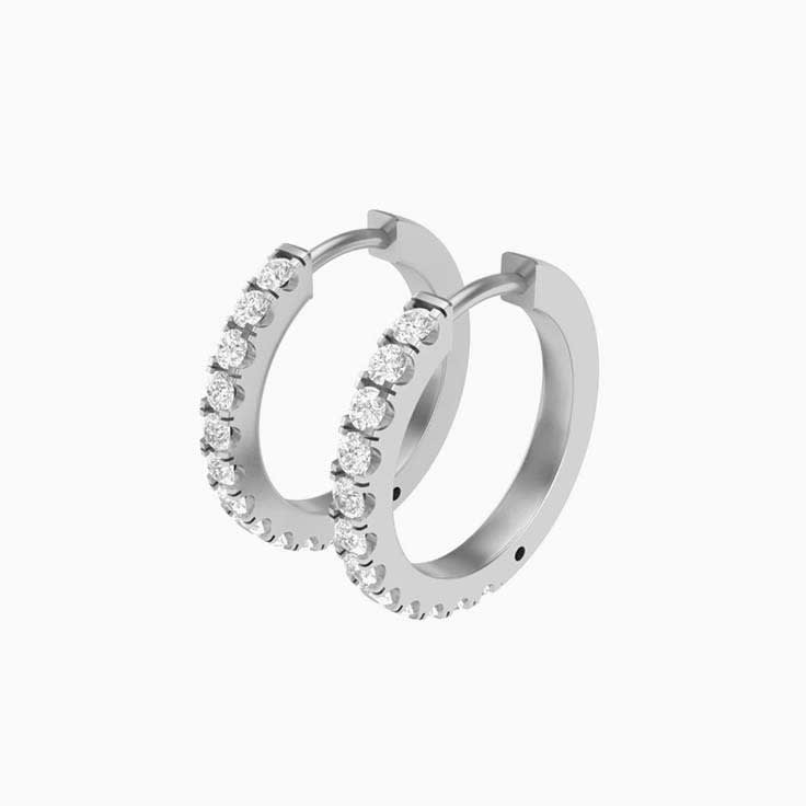 Diamond 10mm Hoops