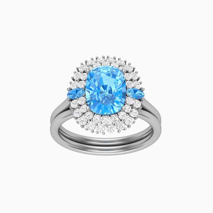 Blue topaz Ring