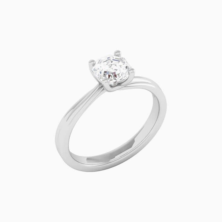 1 Carat Octagan Lab Diamond Engagement Ring
