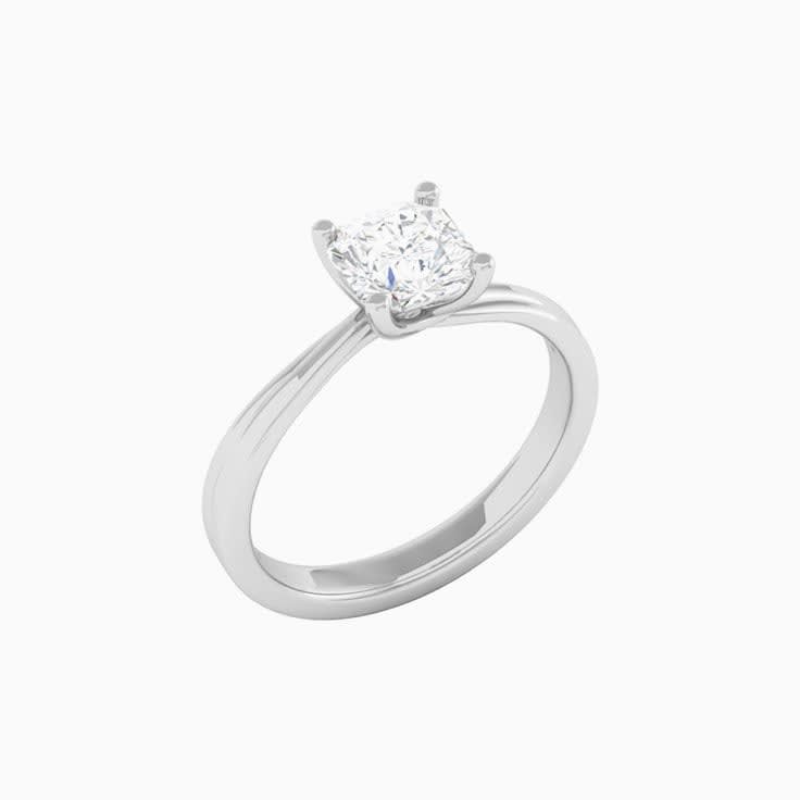 1 Carat Radiant Square Lab Diamond Engagement Ring