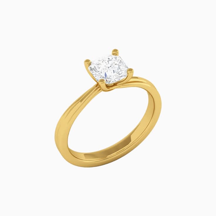 1 Carat Radiant Square Lab Diamond Engagement Ring