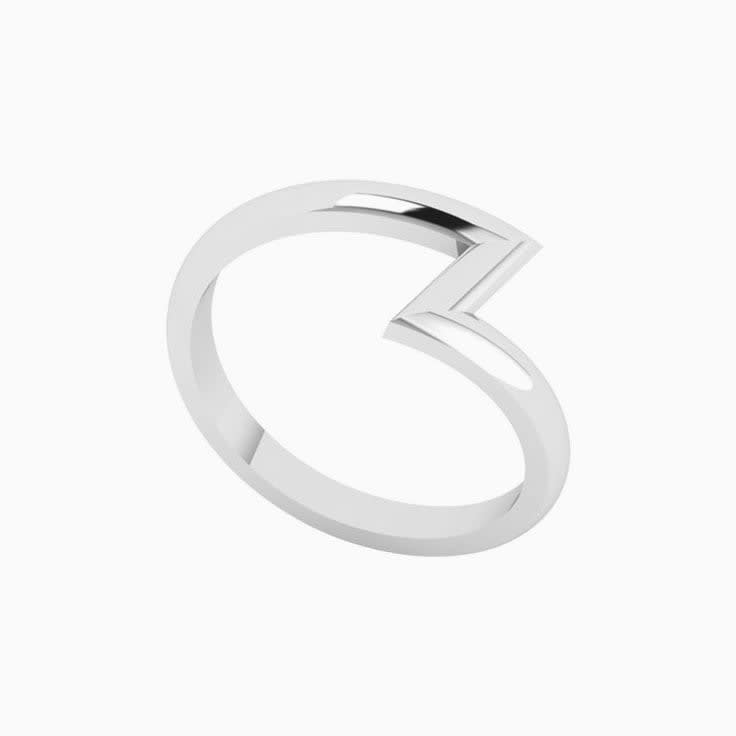 Curved/ cornered Wedding Band