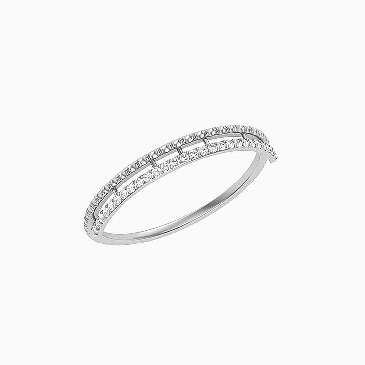 Diamond bangle 18ct gold