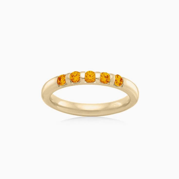 Citrine ladies diamond ring