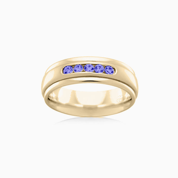 Tanzanite womens wedding ring