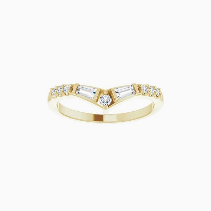 Natural Diamond Contour Band