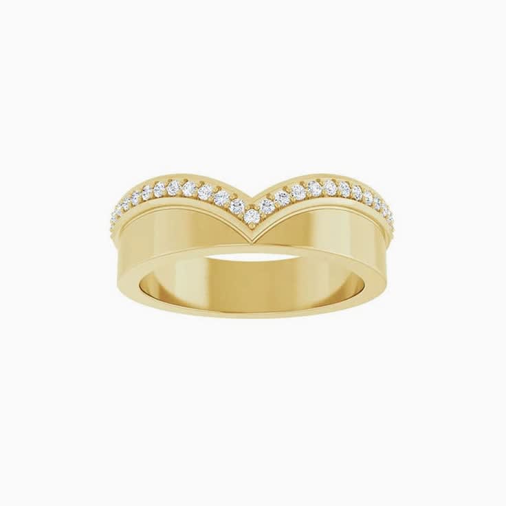 Cigar wedding band