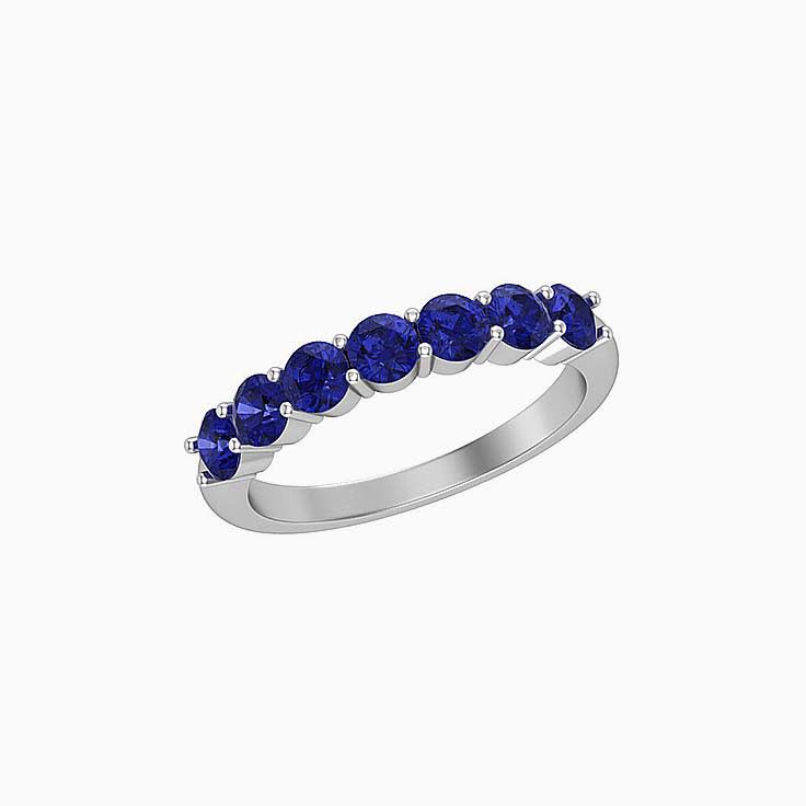 Classic Tanzanite Round Band