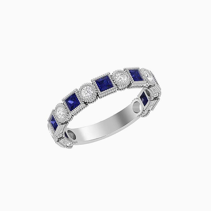 Art Deco tanzanite Diamond Ring