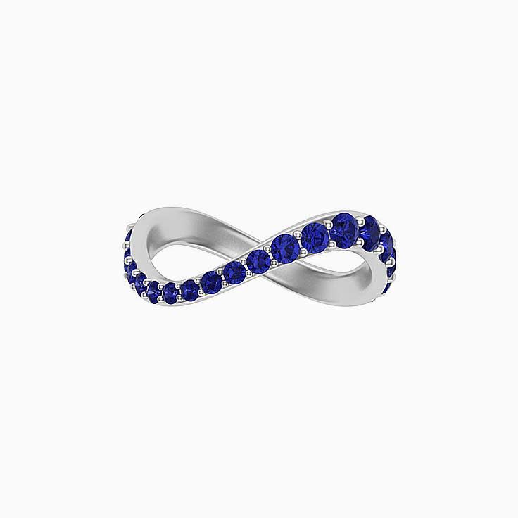 Wave Pattern tanzanite Ring