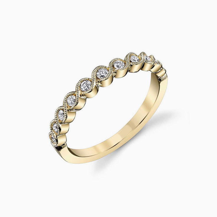 Inspired Diamond Stackable Wedding Band