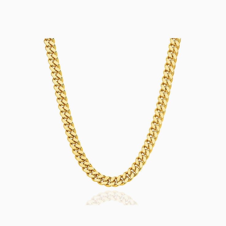 Diamond Curb Solid Link Chain