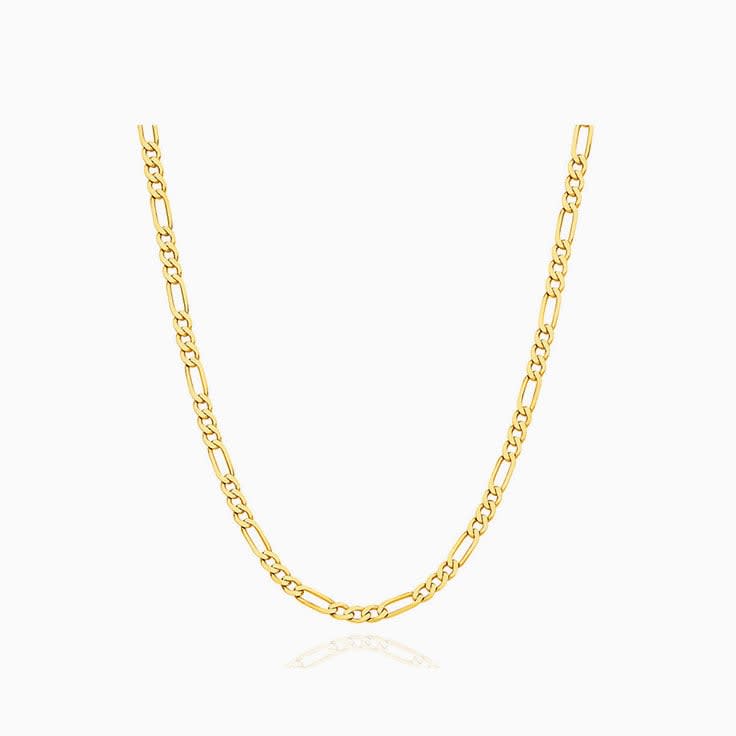 Flat diamond cut curb chain