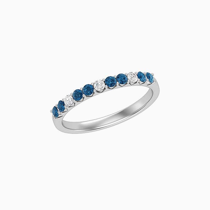 London blue topaz And Diamond Band