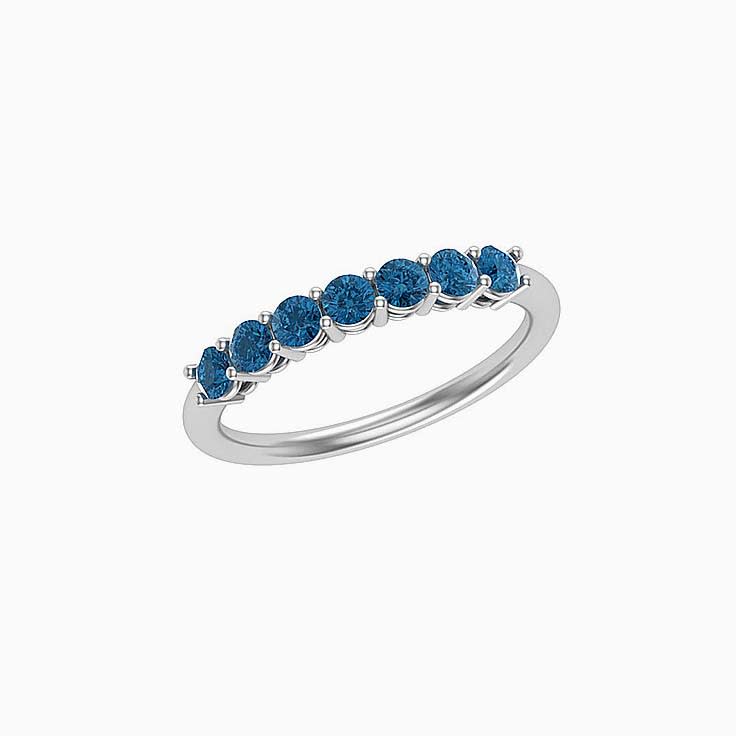 Gemstone Band With London blue topaz