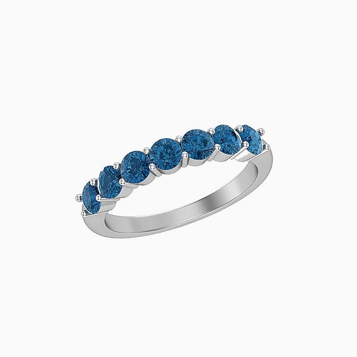 Classic London blue topaz Round Band