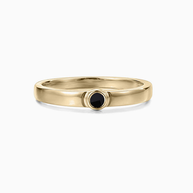 Black Onyx Drop set Diamond Band