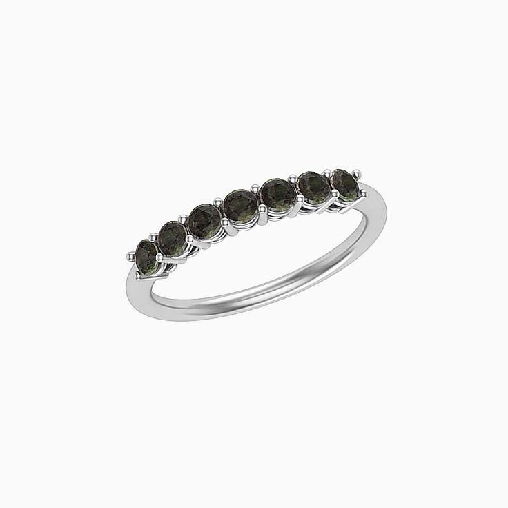 Gemstone Band With Alexandrite