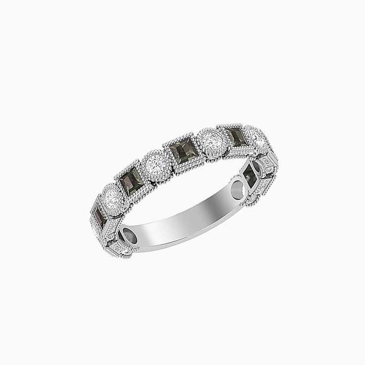 Art Deco Alexandrite Diamond Ring