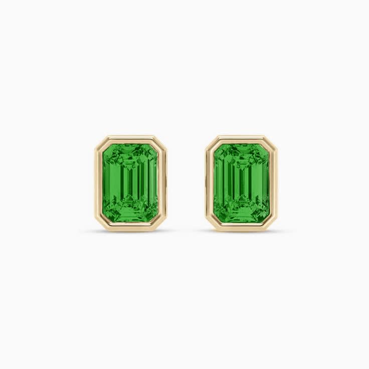 Tsavorite diamond earrings