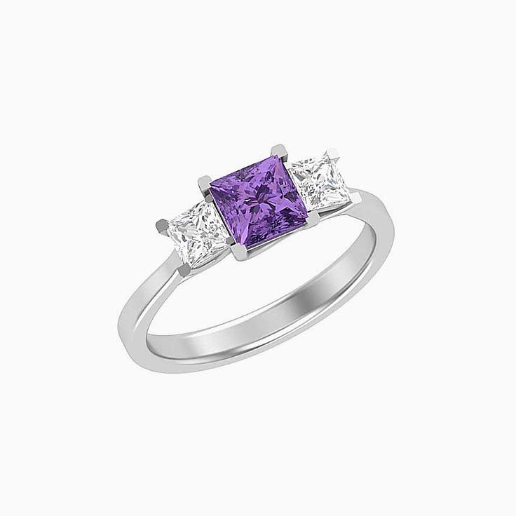 Amethyst Trilogy Ring