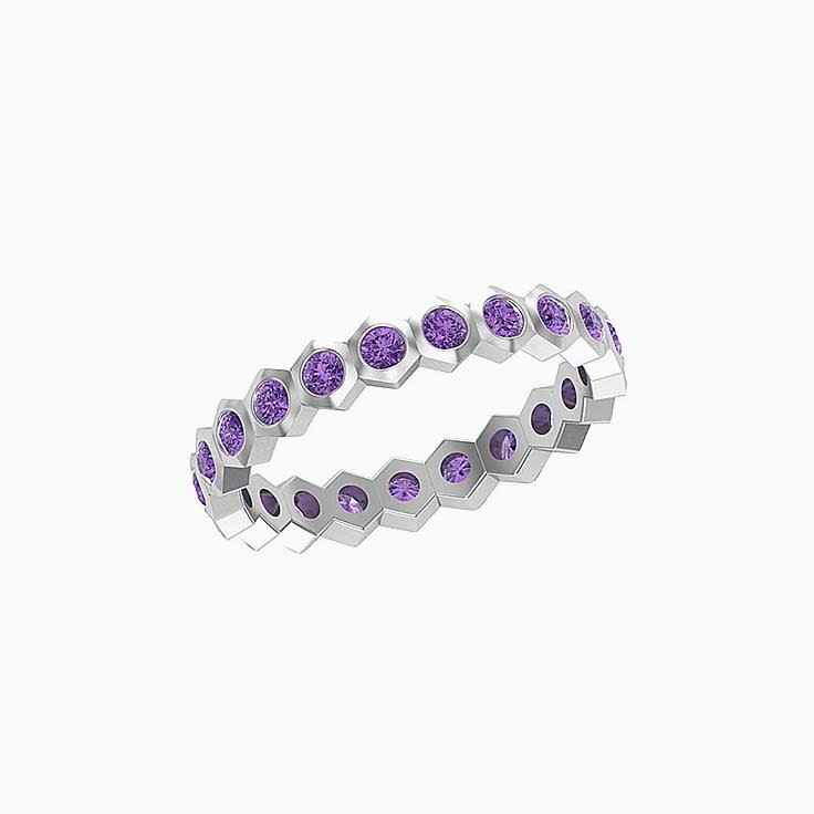 Amethyst Eternity Ring