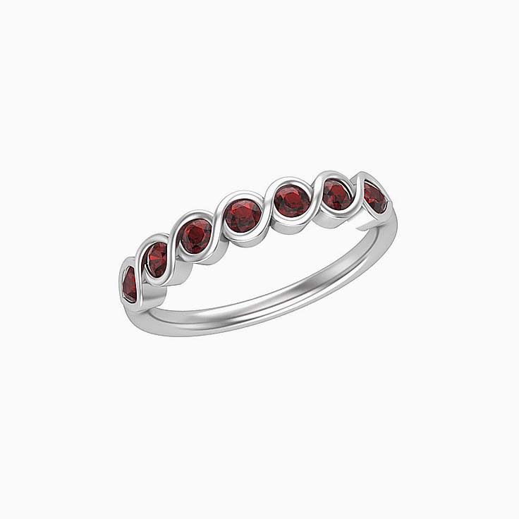 Red Garnet On A Twisted Band