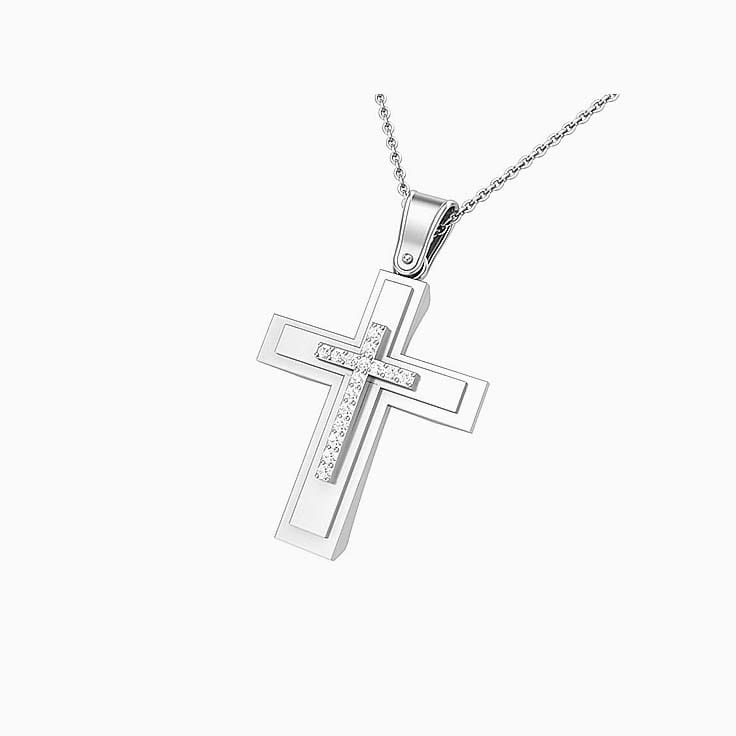 Cross with Diamonds
