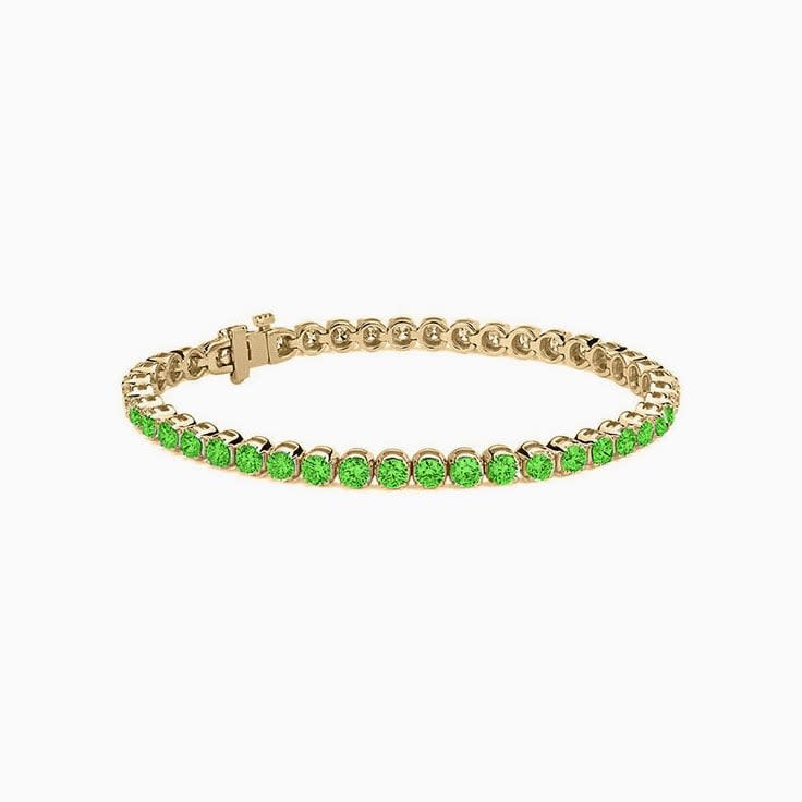 Peridot 7 Carat Tennis Bracelet