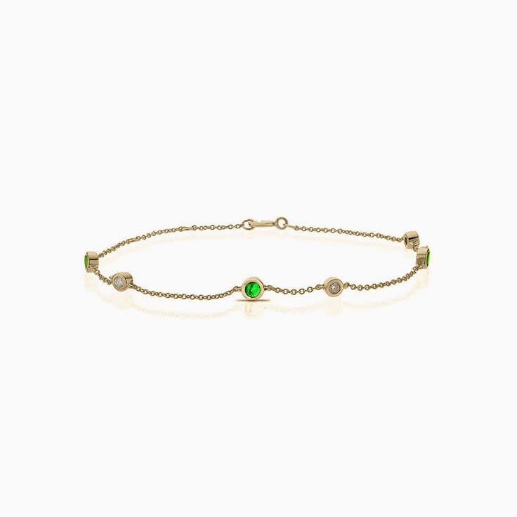 Diamond Peridot Bracelet