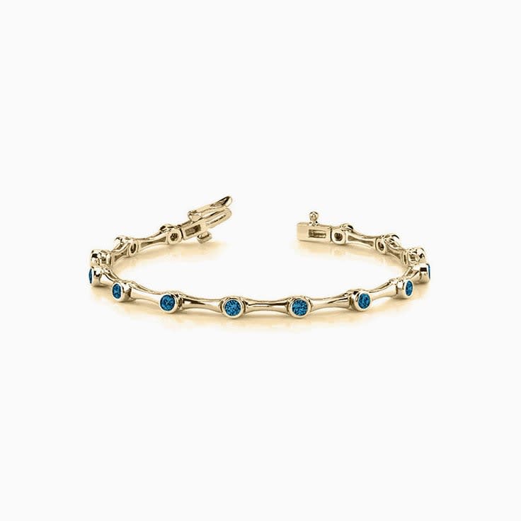 blue topaz Tennis Bracelet