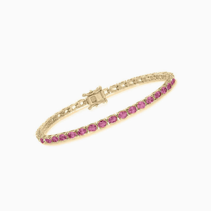 Pink Tourmaline Classic Morganite Bracelet