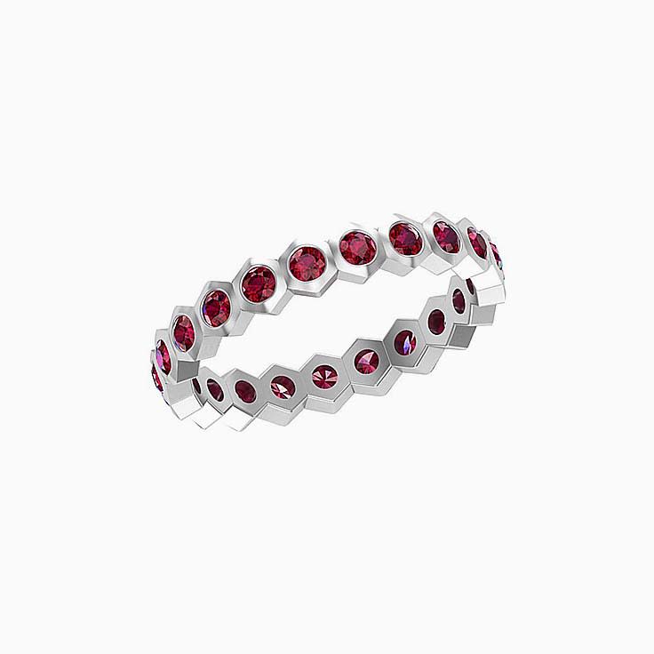 Red Ruby Eternity Ring