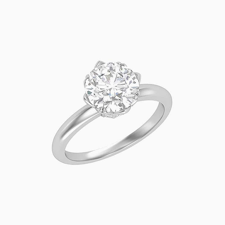 Lab Grown Solitaire with a Royal design