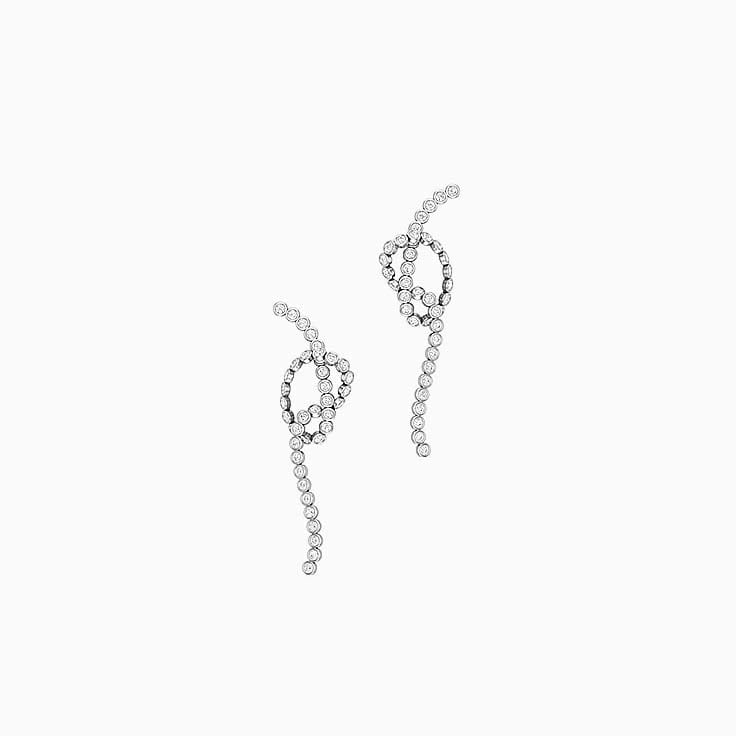 Knot Diamond  earrings