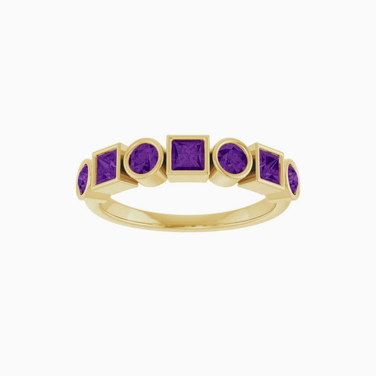 Amethyst Stackable Ring