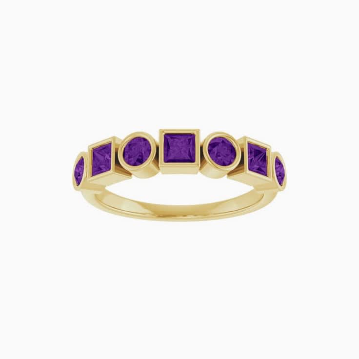 Amethyst Stackable Ring