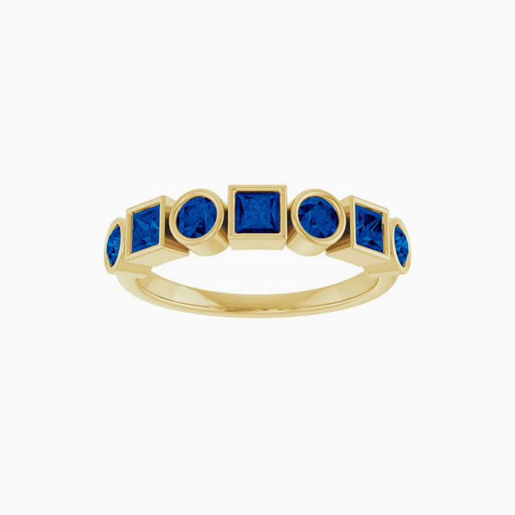 Blue Sapphire Stackable Ring