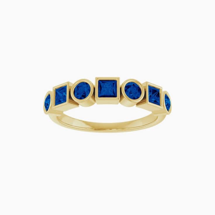 Blue Sapphire Stackable Ring