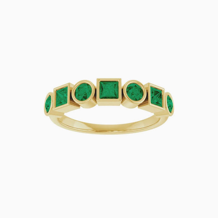 Emerald Stackable Ring