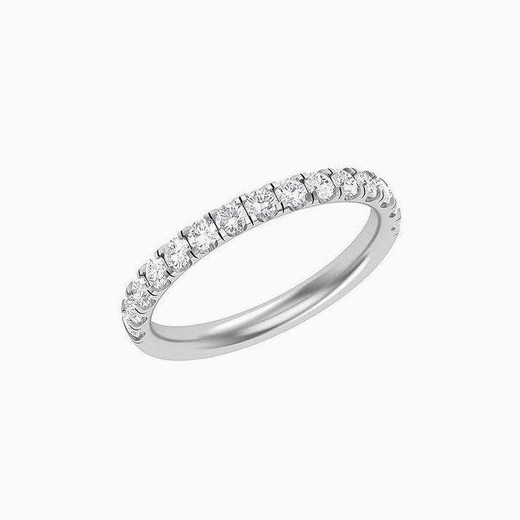 4 points Scalloped Pave Diamond Ring