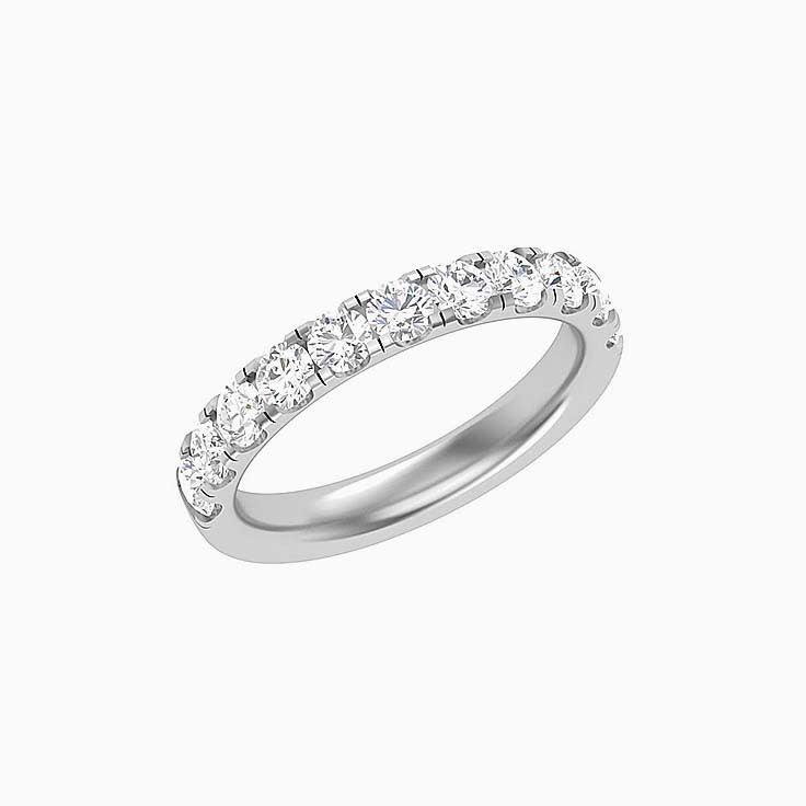 10 points Scalloped Pave Diamond Ring