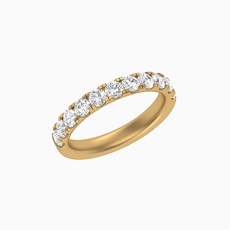 10 points Scalloped Pave Diamond Ring