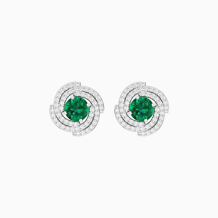 Emerald Royalty studs