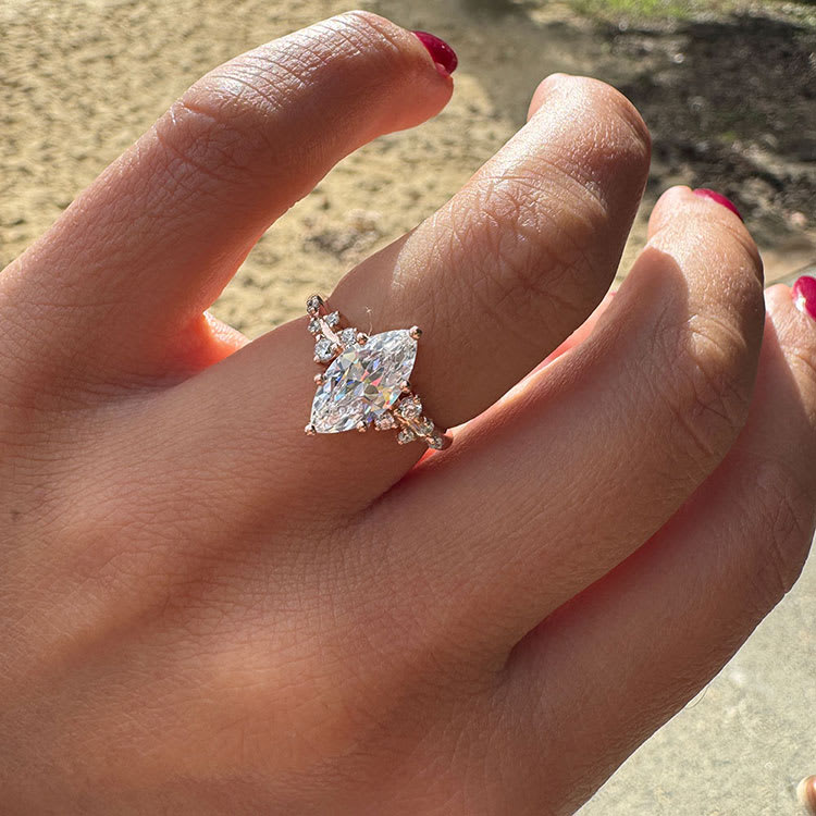 3 Carat Lab Marquise Diamond ring