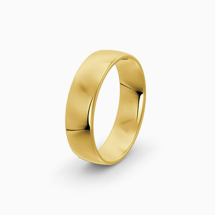 Classic Wedding Ring In 22K