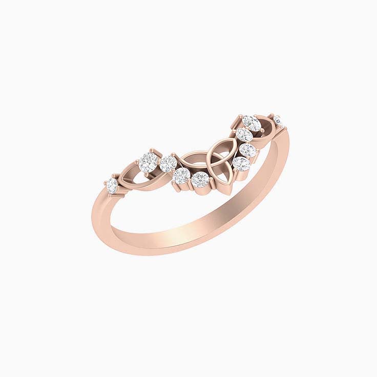Curved Celtic Diamond band