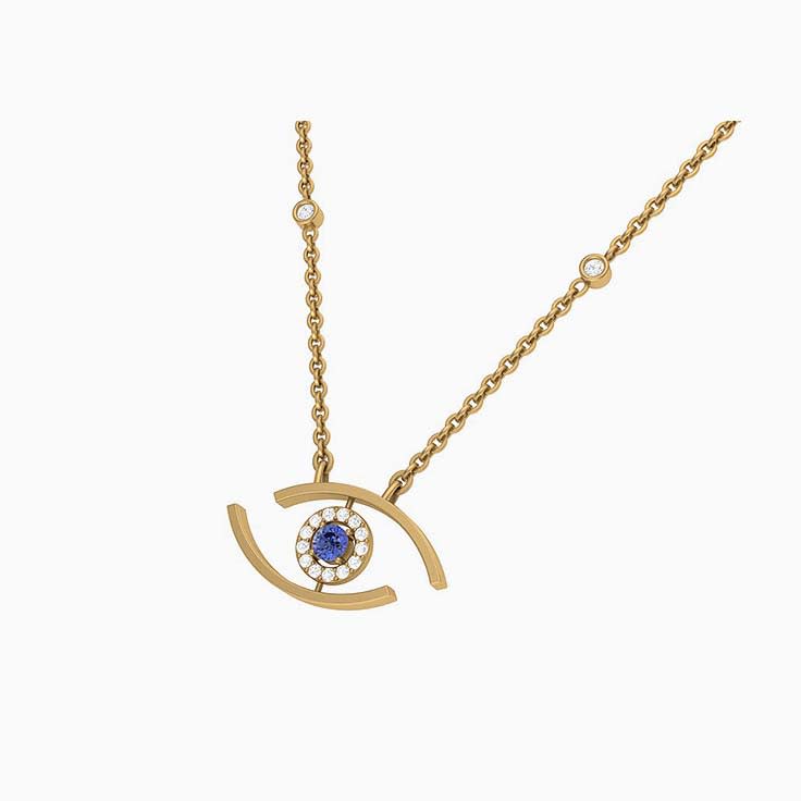 Modern Evil Eye Necklace